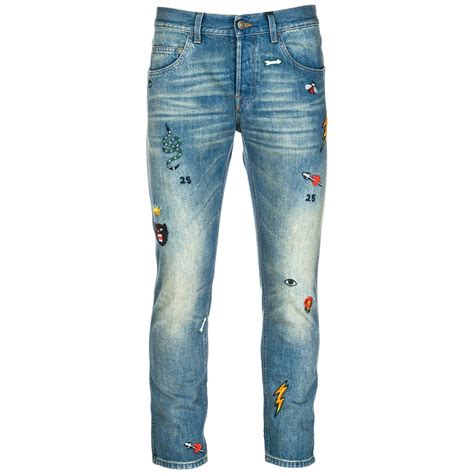 blue and red gucci pants|Gucci denim jeans.